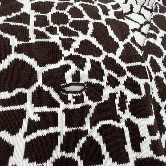 Emma G Sweater Shawl Wrap Women's 17" Width 63" Length (Tip to Tip) Animal Print - Picture 5 of 8